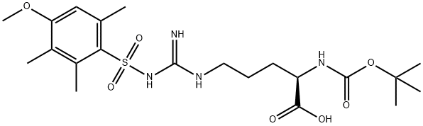 N-α-Boc-N-ω-4-methoxy-2,3,6-trimethyl Struktur