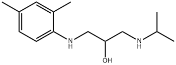 1-(2,4-Dimethylanilino)-3-(isopropylamino)-2-propanol Struktur