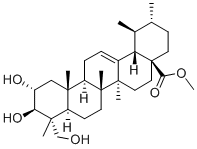 2,3,23-TRIHYDROXY-(2ALPHA,3BETA,4ALPHA)-URS-12-EN-28-OIC ACID METHYL ESTER Struktur