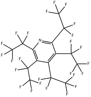 Pentakis(pentafluoroethyl)pyridine Struktur