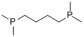 1,4-BIS(DIMETHYLPHOSPHINO)BUTANE Struktur