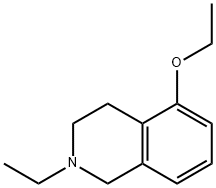 Isoquinoline, 5-ethoxy-2-ethyl-1,2,3,4-tetrahydro- (9CI) Struktur