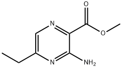 Pyrazinecarboxylic acid, 3-amino-5-ethyl-, methyl ester (8CI) Struktur