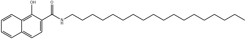 1-hydroxy-N-octadecylnaphthalene-2-carboxamide  Struktur