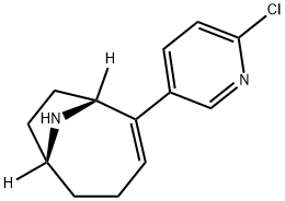 2-(6-CHLORO-3-PYRIDINYL)-9-AZABICYCLO[4.2.1]NON-2-ENE FUMARATE Struktur