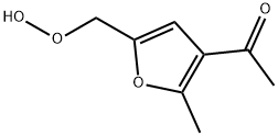 Ethanone, 1-[5-(hydroperoxymethyl)-2-methyl-3-furanyl]- (9CI) Struktur