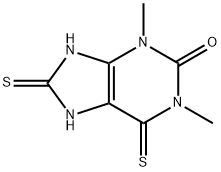 6,7,8,9-Tetrahydro-1,3-dimethyl-6,8-dithioxo-1H-purin-2(3H)-one Struktur