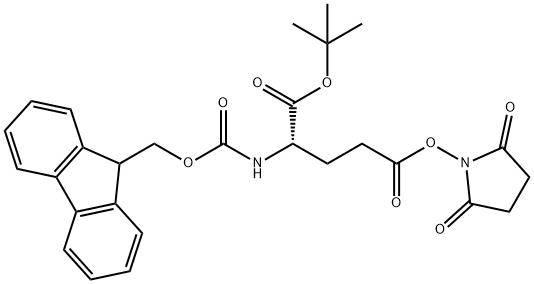 N-Alpha-Fmoc-L-glutamic acid gamma-succinimide ester alpha-tert-butyl ester Struktur