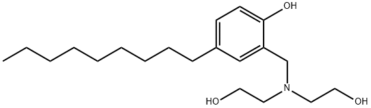 alpha-[bis(2-hydroxyethyl)amino]-4-nonyl-o-cresol  Struktur