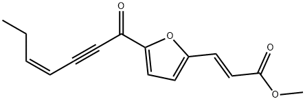 (E)-3-[5-[(Z)-1-Oxo-4-hepten-2-ynyl]furan-2-yl]propenoic acid methyl ester Struktur