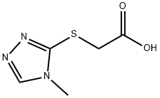 (4-METHYL-4 H-[1,2,4]TRIAZOL-3-YLSULFANYL)-ACETIC ACID Struktur