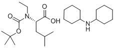 BOC-N-ET-LEU-OH DCHA Struktur