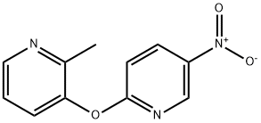 3-(5-nitropyridin-2-yloxy)-2-methylpyridine Struktur