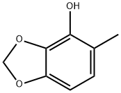 1,3-Benzodioxol-4-ol,  5-methyl- Struktur