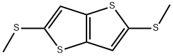 2,5-Bis(methylthio)thieno[3.2-b]thiophene Struktur