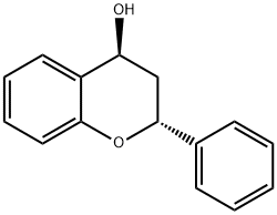 [2R,4S,(-)]-3,4-Dihydro-2-phenyl-2H-1-benzopyran-4-ol Struktur