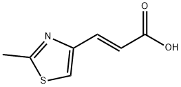 (E)-3-(2-Methylthiazol-4-yl)acrylic acid Struktur