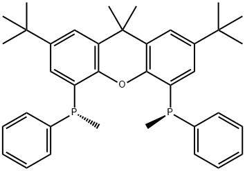 (R,R)-2,7-DI-TERT-BUTYL-9,9-DIMETHYL-4,5-BIS(METHYLPHENYLPHOSPHINO)XANTHENE Struktur