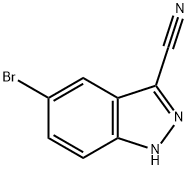 5-Bromo-1H-indazole-3-carbonitrile Struktur