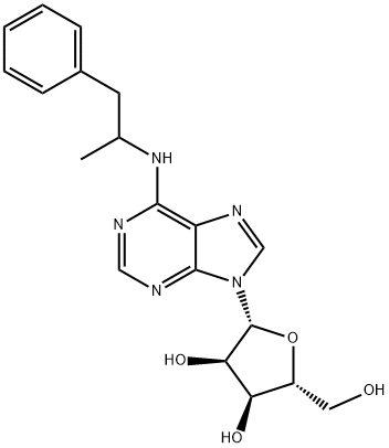 N-(1-methyl-2-phenylethyl)adenosine Struktur