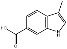 1H-Indole-6-carboxylicacid,3-methyl-(9CI) Struktur