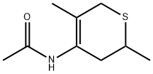 Acetamide,  N-(3,6-dihydro-2,5-dimethyl-2H-thiopyran-4-yl)- Struktur