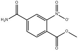 methyl 4-(aminocarbonyl)-2-nitrobenzoate Struktur