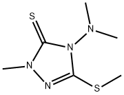 4-(Dimethylamino)-1-methyl-3-(methylthio)-1H-1,2,4-triazole-5(4H)-thione Struktur