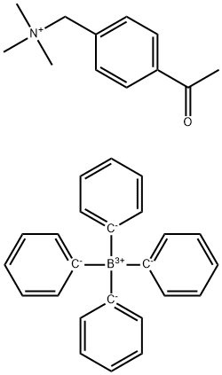 N-(4-ACETYLBENZYL)-N,N,N-TRIMETHYL AMMONIUM TETRAPHENYLBORATE Struktur