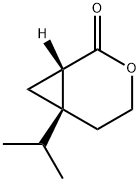 3-Oxabicyclo[4.1.0]heptan-2-one,6-(1-methylethyl)-,(1S)-(9CI) Struktur