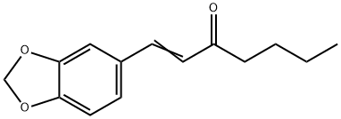 1-(3,4-Methylenedioxyphenyl)-1-hepten-3-one Struktur