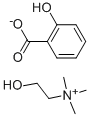 2-Hydroxy-N,N,N-trimethyl-ethanaminium, Salz mit2-Hydroxybenzoes?ure (1:1)