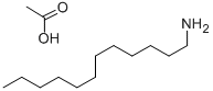 DODECYLAMINE ACETATE Structure