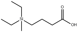 4-(Diethylmethylsilyl)butanoic acid Struktur