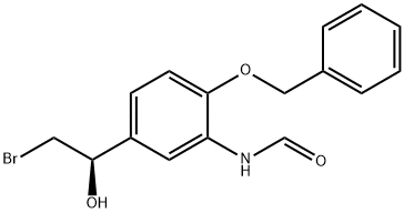 (R)-N-(2-(Benzyloxy)-5-(2-bromo-1-hydroxyethyl)phenyl)formamide Struktur