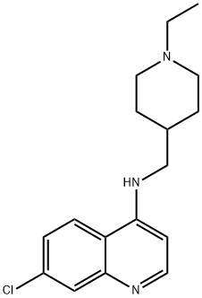 7-Chloro-N-[(1-ethylpiperidin-4-yl)methyl]-4-quinolinamine Struktur