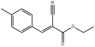 ETHYL 2-CYANO-3-(4-METHYLPHENYL)ACRYLATE Struktur