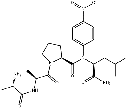 H-ALA-ALA-PRO-LEU-PNA HCL Struktur