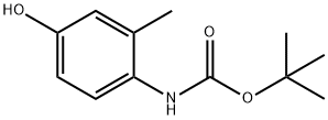 (4-HYDROXY-2-METHYLPHENYL)CARBAMIC ACID TERT-BUTYL ESTER Struktur