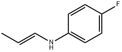 Benzenamine, 4-fluoro-N-1-propenyl-, (E)- (9CI) Struktur