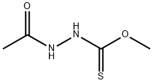 (Acetylamino)thiocarbamic acid O-methyl ester Struktur