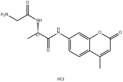 H-GLY-ALA-AMC HCL Struktur