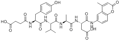 SUC-TYR-VAL-ALA-ASP-AMC Struktur