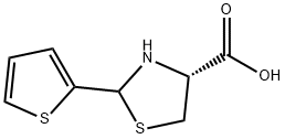 (R)-2-Thiophen-2-ylthiazolidine-4-carboxylic acid Struktur