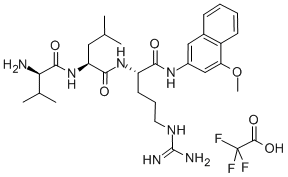 D-VALINE-LEUCINE-ARGININE-4-METHOXY-2-NAPHTHYLAMINE, TRIFLUOROACETATE SALT Struktur