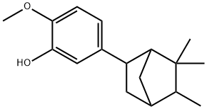 2-methoxy-5-(5,6,6-trimethyl-2-norbornyl)phenol  Struktur