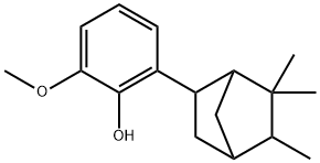 2-methoxy-6-(5,6,6-trimethyl-2-norbornyl)phenol  Struktur