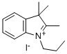 1-PROPYL-2,3,3-TRIMETHYLINDOLIUM IODIDE Struktur