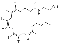 ANANDAMIDE [ARACHIDONYL-5,6,8,9,11,12,14,15-3H] Struktur