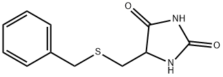 5-(benzylsulfanylmethyl)imidazolidine-2,4-dione Struktur